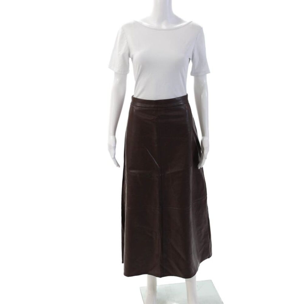 Hailey Women A-Line Maxi Brown Skirt Size 12